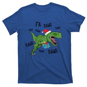 Dinosaur Fa Ra Ra Ra Rawr Tfunny Giftrex Funny Christmas Xmas Santa Gift T-Shirt