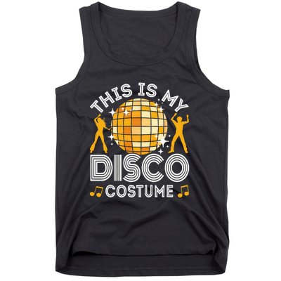 Disco Fever: Retro Party Costume for Halloween Tank Top