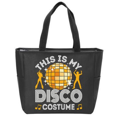 Disco Fever: Retro Party Costume for Halloween Zip Tote Bag