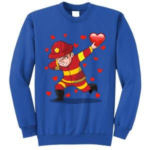 Dabbing Fire Red Heart Love Valentine's Day Lovers Gift Sweatshirt