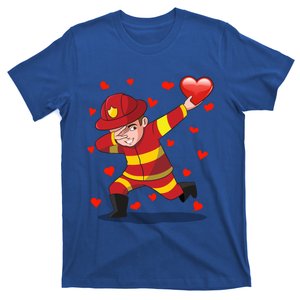 Dabbing Fire Red Heart Love Valentine's Day Lovers Gift T-Shirt