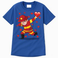 Dabbing Fire Red Heart Love Valentine's Day Lovers Gift Tall T-Shirt