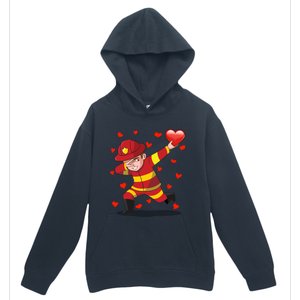 Dabbing Fire Red Heart Love Valentine's Day Lovers Gift Urban Pullover Hoodie