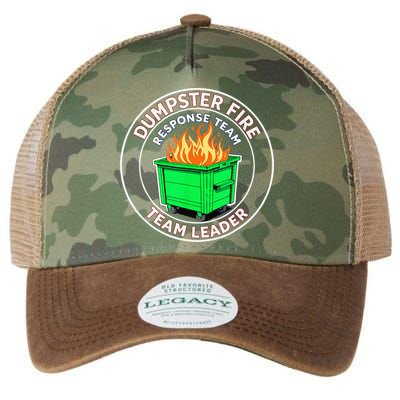 Dumpster Fire Response Team Leader Legacy Tie Dye Trucker Hat