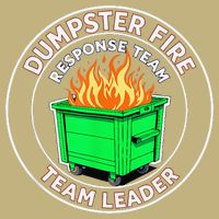 Dumpster Fire Response Team Leader Cooling Performance Crew T-Shirt