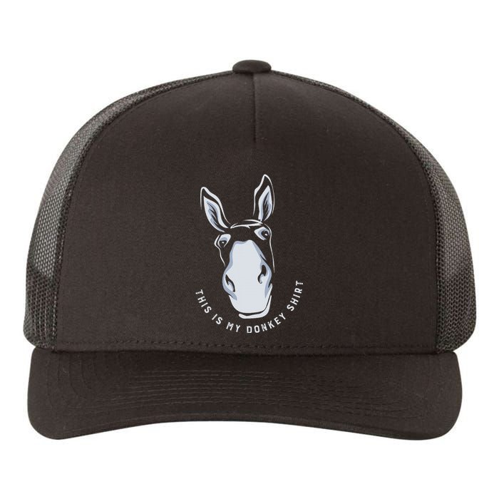 Donkey Funny Saying Cute Mule Farm Animal Yupoong Adult 5-Panel Trucker Hat