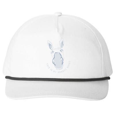 Donkey Funny Saying Cute Mule Farm Animal Snapback Five-Panel Rope Hat