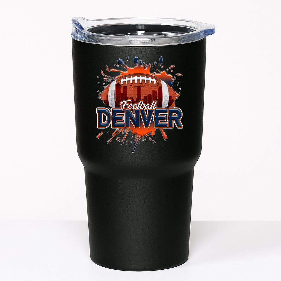 Denver Football Shirt Retro Vintage Colorado Bronco Tumbler