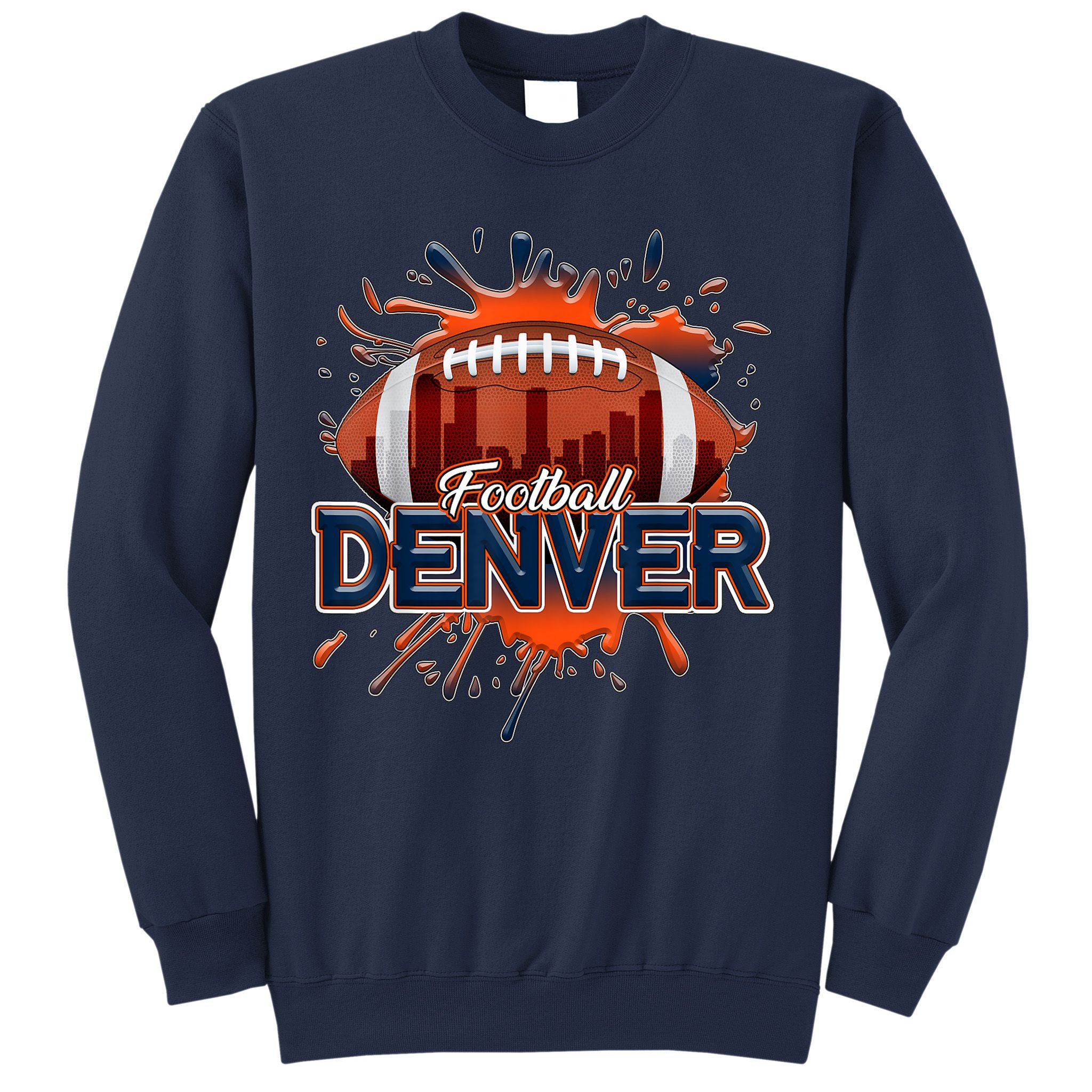 Denver Football Shirt Retro Vintage Colorado Bronco Sweatshirt