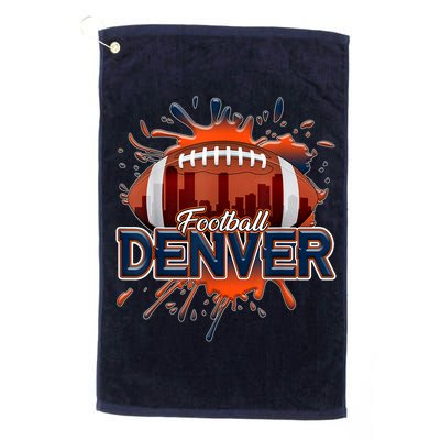 Denver Football Shirt Retro Vintage Colorado Bronco Golf Towel