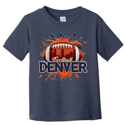 Denver Football Shirt Retro Vintage Colorado Bronco Toddler T-Shirt