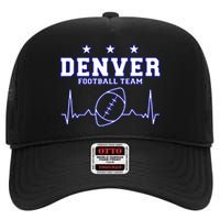 Denver Football Shirt I Football Tshirt I Colorado Bronco High Crown Mesh Back Trucker Hat