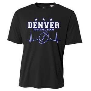 Denver Football Shirt I Football Tshirt I Colorado Bronco Cooling Performance Crew T-Shirt