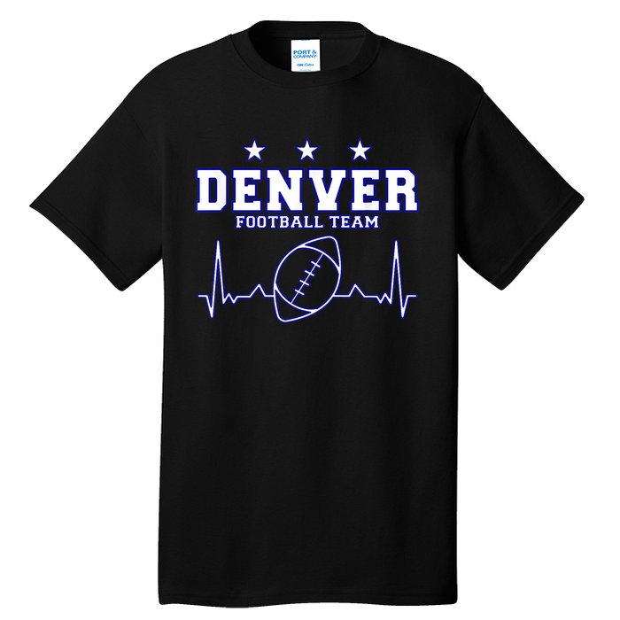 Denver Football Shirt I Football Tshirt I Colorado Bronco Tall T-Shirt