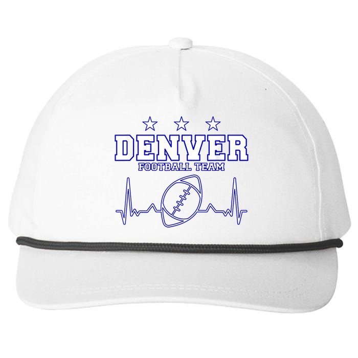 Denver Football Shirt I Football Tshirt I Colorado Bronco Snapback Five-Panel Rope Hat