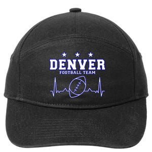 Denver Football Shirt I Football Tshirt I Colorado Bronco 7-Panel Snapback Hat