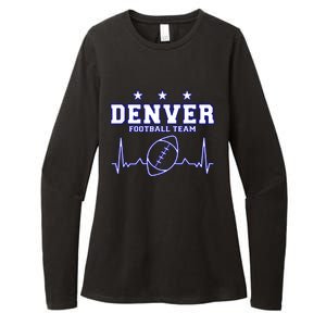 Denver Football Shirt I Football Tshirt I Colorado Bronco Womens CVC Long Sleeve Shirt