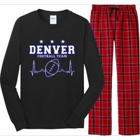 Denver Football Shirt I Football Tshirt I Colorado Bronco Long Sleeve Pajama Set