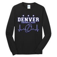 Denver Football Shirt I Football Tshirt I Colorado Bronco Tall Long Sleeve T-Shirt