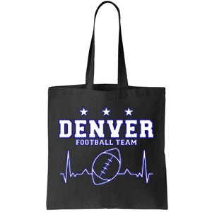 Denver Football Shirt I Football Tshirt I Colorado Bronco Tote Bag