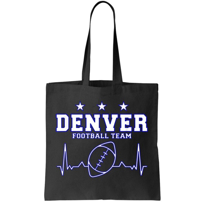 Denver Football Shirt I Football Tshirt I Colorado Bronco Tote Bag