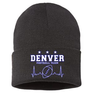 Denver Football Shirt I Football Tshirt I Colorado Bronco Sustainable Knit Beanie