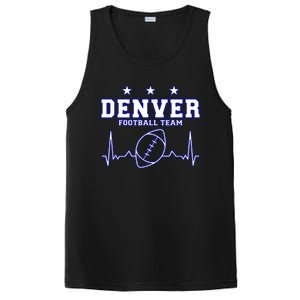 Denver Football Shirt I Football Tshirt I Colorado Bronco PosiCharge Competitor Tank