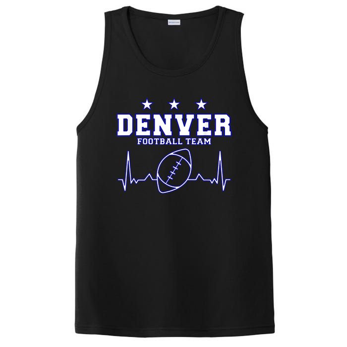 Denver Football Shirt I Football Tshirt I Colorado Bronco PosiCharge Competitor Tank