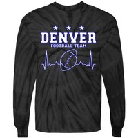 Denver Football Shirt I Football Tshirt I Colorado Bronco Tie-Dye Long Sleeve Shirt