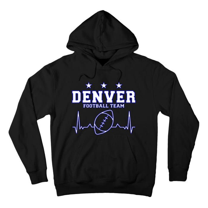 Denver Football Shirt I Football Tshirt I Colorado Bronco Tall Hoodie