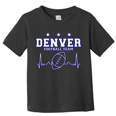 Denver Football Shirt I Football Tshirt I Colorado Bronco Toddler T-Shirt