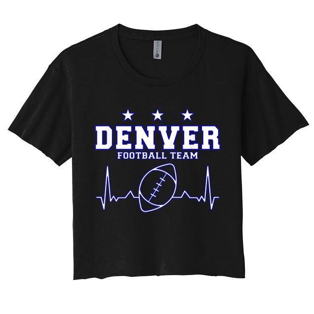 Denver Football Shirt I Football Tshirt I Colorado Bronco Crop Top