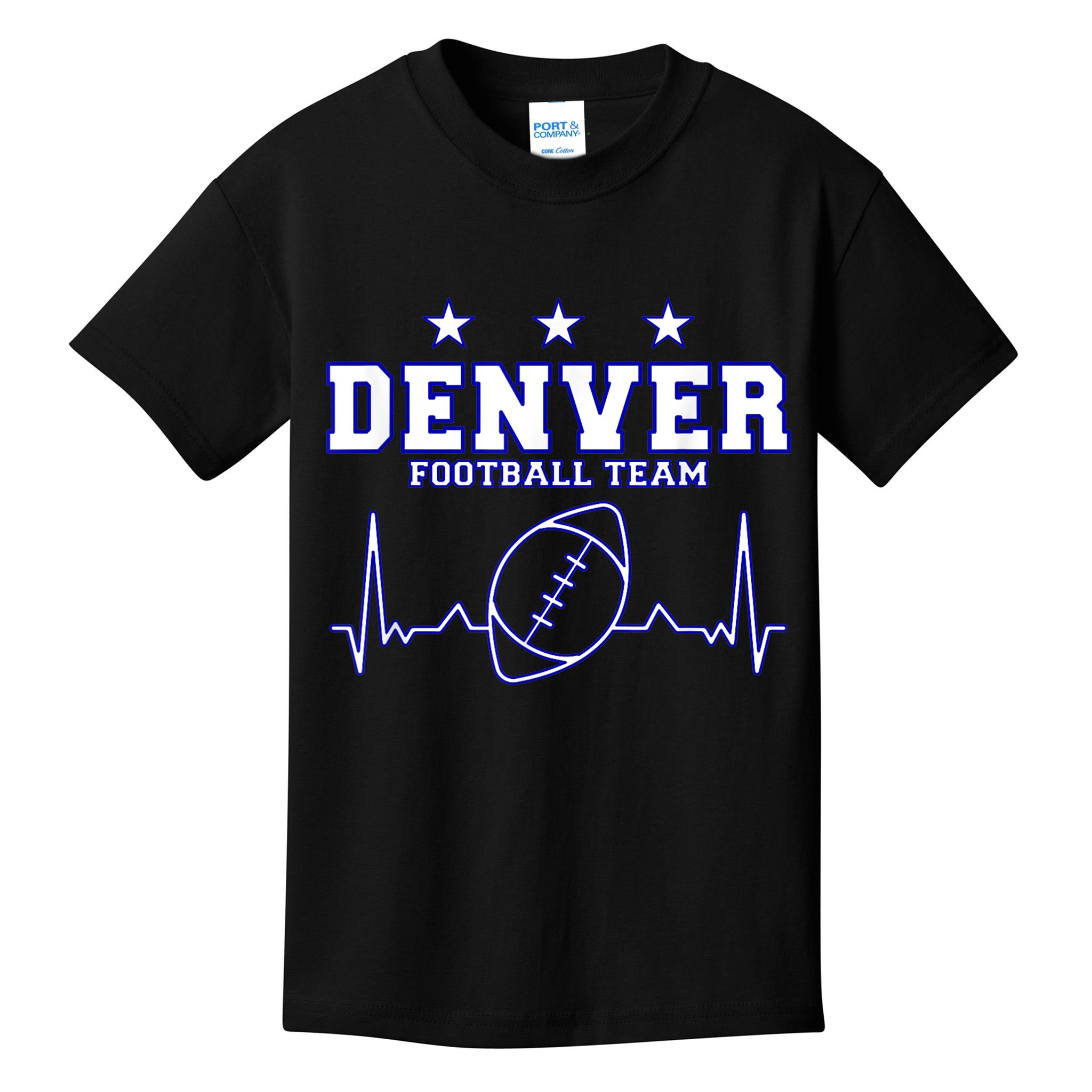 Denver Football Shirt I Football Tshirt I Colorado Bronco Kids T-Shirt