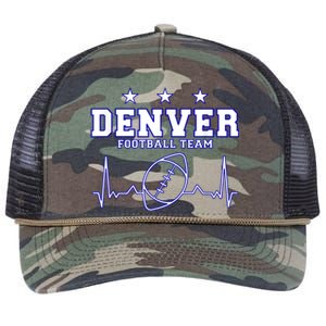 Denver Football Shirt I Football Tshirt I Colorado Bronco Retro Rope Trucker Hat Cap