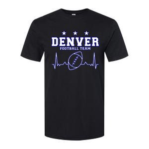 Denver Football Shirt I Football Tshirt I Colorado Bronco Softstyle CVC T-Shirt