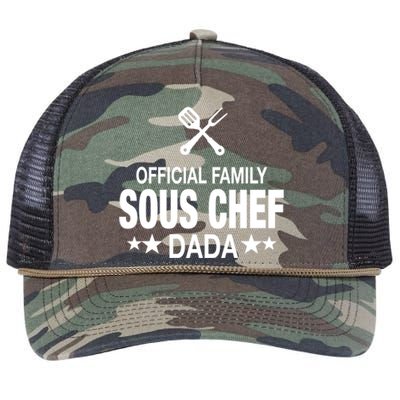 Dada Family Sous Chef Funny Cooking Dada Funny Gift Retro Rope Trucker Hat Cap