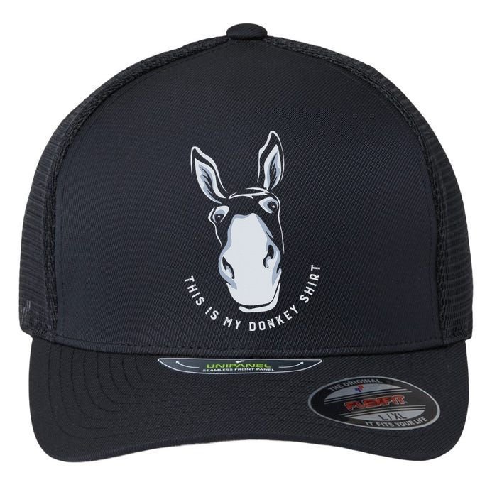 Donkey Funny Saying Cute Mule Farm Animal Flexfit Unipanel Trucker Cap