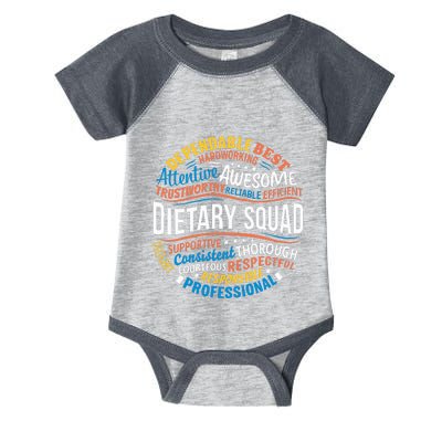 Dietary Food Service Dietary Week Squad Appreciation Infant Baby Jersey Bodysuit