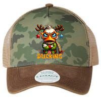 Ducking Funny Sarcastic Grumpy Duck Christmas Legacy Tie Dye Trucker Hat