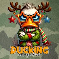 Ducking Funny Sarcastic Grumpy Duck Christmas Legacy Tie Dye Trucker Hat