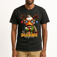Ducking Funny Sarcastic Grumpy Duck Christmas Tall T-Shirt