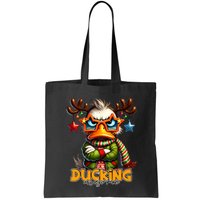 Ducking Funny Sarcastic Grumpy Duck Christmas Bag