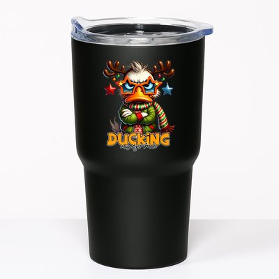 Ducking Funny Sarcastic Grumpy Duck Christmas Tumbler