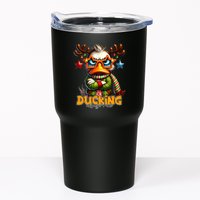 Ducking Funny Sarcastic Grumpy Duck Christmas Tumbler