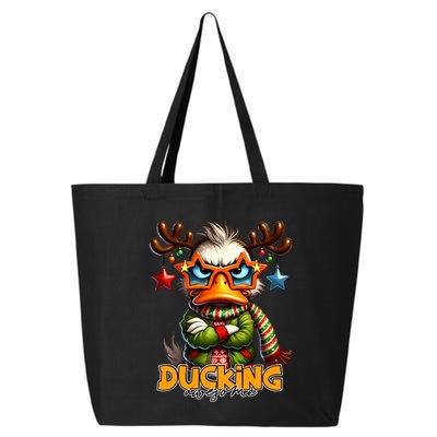 Ducking Funny Sarcastic Grumpy Duck Christmas 25L Jumbo Tote