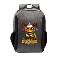 Ducking Funny Sarcastic Grumpy Duck Christmas Vector Backpack