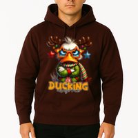 Ducking Funny Sarcastic Grumpy Duck Christmas Hoodie