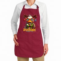 Ducking Funny Sarcastic Grumpy Duck Christmas Apron