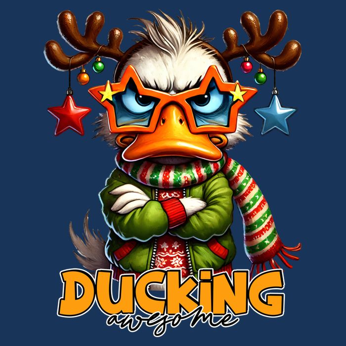 Ducking Funny Sarcastic Grumpy Duck Christmas Infant Baby Jersey Bodysuit