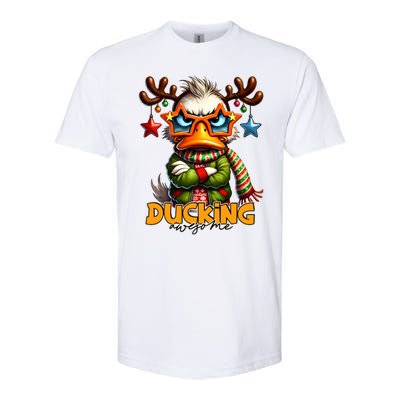 Ducking Funny Sarcastic Grumpy Duck Christmas Softstyle CVC T-Shirt